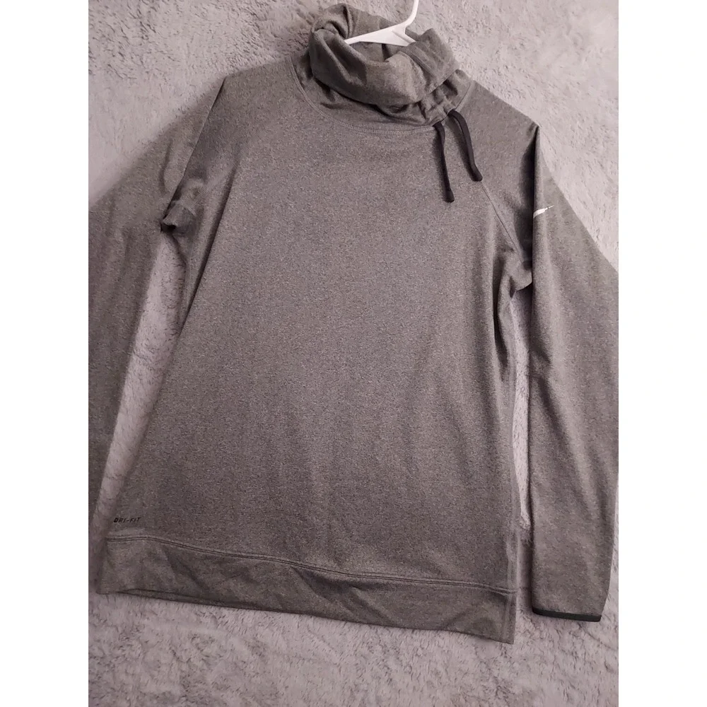 Nike Pro Sweatshirt Womens Extra Large Hyperwarm Turtleneck Drawstring Dri‎ Fit
